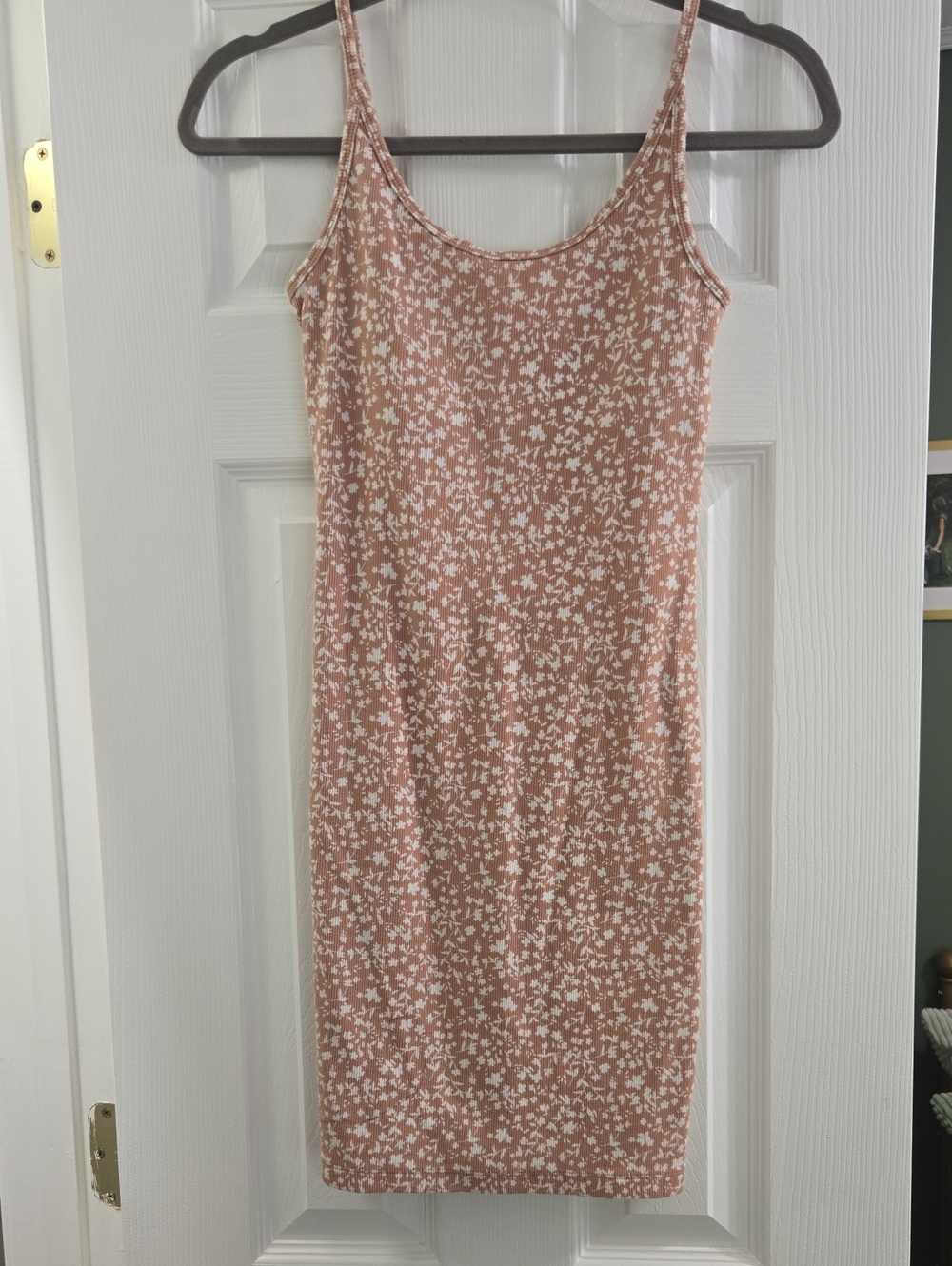 Old Navy Dusty Rose Floral Slip Midi Dress